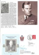 WW2 BOB fighter pilot Sir John Grandy 249 sqn signed on his own MRAF cover with biography details