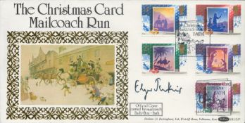 Edgar Jenkins signed Christmas card mailcoach run FDC. 15/11/88 Bath postmark. Good condition. All