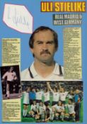 Uli Stielike 12x8 signature piece. Good condition. All autographs come with a Certificate of