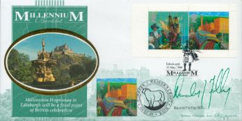 Donald Findlay QC signed Millennium FDC. 12/5/99 Edinburgh postmark. Good condition. All