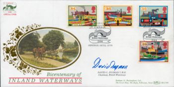 David Ingman CBE signed British Waterways FDC. 20/7/93 Argyll postmark. Good condition. All