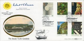 Richard Ransome signed National Trust Centenary FDC. 11/4/95 Coniston postmark. Good condition.