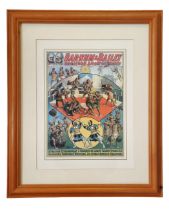 Barnum & Bailey Greatest Show on Earth promo mounted in frame. Approx 23x20. Good condition. All