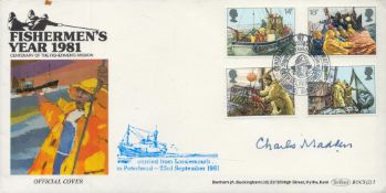 Charles Madden signed Fishermen's year FDC. 23/9/81 postmark. Good condition. All autographs come