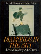 Diamonds in The Sky - A Social History of Air Travel Hardback Book by Kenneth Hudson & Julian