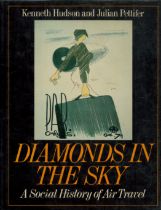 Diamonds in The Sky - A Social History of Air Travel Hardback Book by Kenneth Hudson & Julian