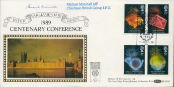 Michael Marshall signed 1989 Centenary Conference FDC. 11/4/89 London SW1 postmark. Good