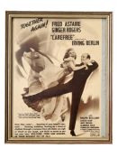 Fred Astaire and Ginger Rogers unsigned 10x8 overall framed magazine page. Good condition. All