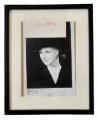 Ginger Rogers and Fred Astaire signed overall 10x8 framed black and white photo and signed album