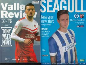 Football Mixed Official programmes Collection of 6 Includes The Chealsea FC Chronicle 2017,