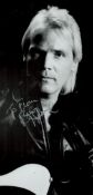 Brian Hyland signed Black & White Photo 8.25x4 Inch. Dedicated. Good condition. All autographs