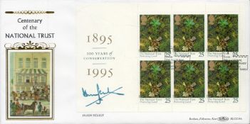 Hugh Scully signed National Trust Centenary FDC. 25/4/95 Bodiam Castle postmark. Good condition. All