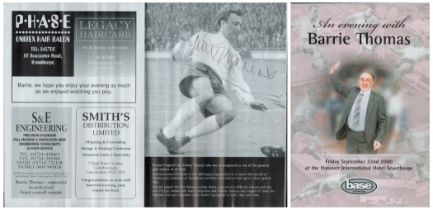 Jimmy Greaves signed page programme. Good condition. All autographs come with a Certificate of