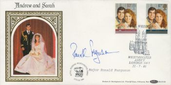 Mjr Ronald Ferguson signed Royal Wedding FDC. 22/7/86 London SW1 postmark. Good condition. All