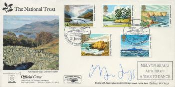 Melvyn Bragg signed National Trust FDC. 24/6/81 Keswick postmark. Good condition. All autographs