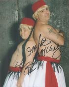 BGT Act, Stavros Flatley signed 10x8 colour photograph picturing the father-son dance duo consisting