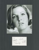 Penelope Keith signed 14x11 overall mounted signature piece includes signed album page and