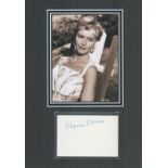 Actor, Virginia McKenna matted signature piece, overall size 17x11. This beautiful item features a