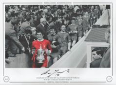 Ron Yeats 16x12 signed colourised photo, Autographed Editions, Limited Edition. Photo Shows Yeats of