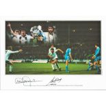 Football, Ricky Villa and Steve Perryman signed 16x12 colour photograph pictured as the