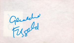Geraldine Fitzgerald signed 6x4 album page. Geraldine Mary Fitzgerald (November 24, 1913 - July