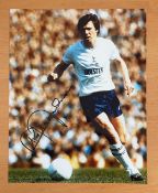 Football. Steve Perryman Signed 10x8 colour photo. Photo shows Perryman in action for spurs. Good