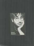 David Baddiel signed 6x4 inches black and white promo photo. David Lionel Baddiel (born 28 May 1964)