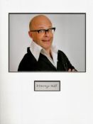 Harry Hill signature piece mounted below colour photo. Approx size 16x12. Good condition. All