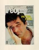 Peter Falk signed 14x11 inch overall mounted People Weekly magazine cover page dated August 1976.