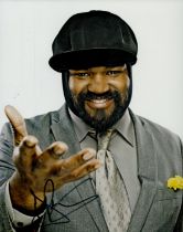 Gregory Porter signed 10x8inch colour photo. Good condition. All autographs come with a