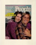 John Denver signed 14x11 inch overall mounted People Weekly magazine cover page dated February 1979.