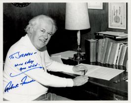 Robert Farnon signed 10x8 inch black and white photo dedicated. Good condition. All autographs