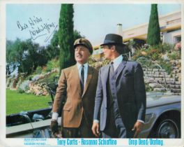 Lionel Jeffries signed 10x8 inch Drop Dead vintage colour promo photo. Good condition. All