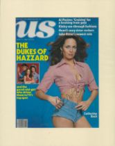 Catherine Bach signed 14x11 inch overall mounted US magazine cover page dated March 1980. Good