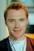 Ronan Keating signed 12x8 inch colour photo. Good condition. All autographs come with a