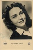 Jennifer Jones (1919-2009), American actress. A (lightly) signed 6x4 inch United Artists photo