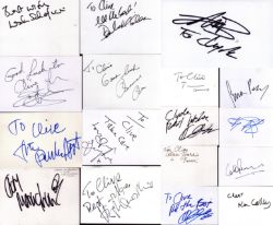 Autograph auction Football, Space, TV/Film, Military, Historic photos, covers and books.