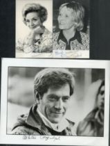 TV/Film collection 3 Assorted signed photos includes George Segal, Ann Todd and Evelyn Laye. Good