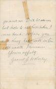Field Marshal Garnet Wolseley handwritten letter on 4 sides. Good condition. All autographs come