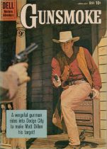 Gunsmoke Dell Western Adventure comic dated No 20 April/May 1960. Good condition. All autographs