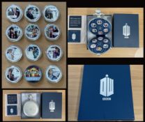 BBC DR Who 1/2 oz silver collectible coin set limited edition. Good condition. All autographs come