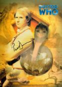 Peter Davison signed Dr Who 12x8 inch colour photo. Good condition. All autographs come with a