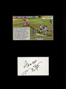 Frank Worthington 16x12 inch mounted signature piece includes signed white card and illustration
