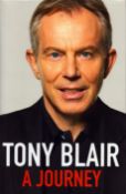 Tony Blair: A Journey signed hardcover book, signature on title page. Good condition. All autographs