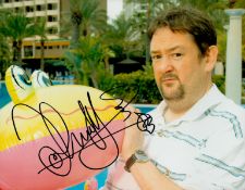 Johnny Vegas signed 10x8 inch colour photo. Good condition. All autographs come with a Certificate