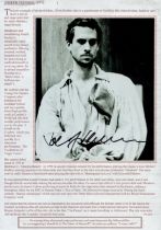 Joe Fiennes signed black and white photo stuck to bio page. Good condition. All autographs come with