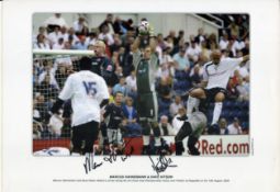 Marcus Hahnemann and Dave Kitson signed 17x12 inch approx. Reading colour print pictured in action