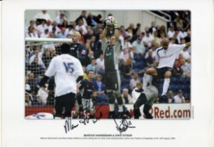 Marcus Hahnemann and Dave Kitson signed 17x12 inch approx. Reading colour print pictured in action
