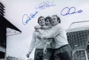 Autographed DERBY COUNTY 12 x 8 Photograph : B/W, depicting Derby County's JOHN O'HARE being