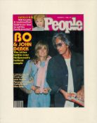 Bo Derek signed 14x11 inch overall mounted People Weekly magazine cover page dated February 1980.